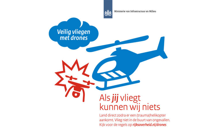 Nieuwe overheidscampagne: Vliegvelden zijn niet voor drones