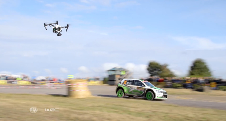 DJI bij World Rally Championship in Duitsland 2016