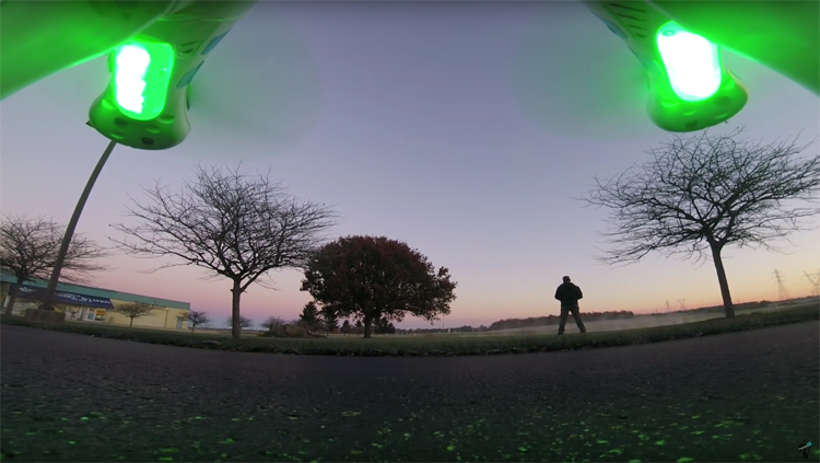 FPV freestyle loopt slecht af!