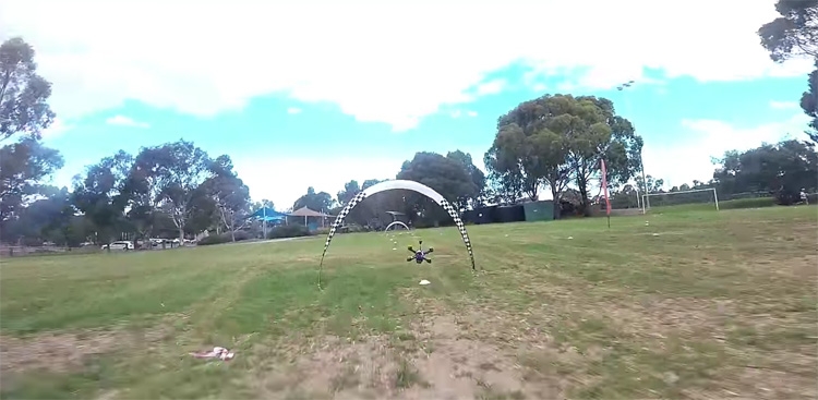 SnakeFPV crashing a Moskito 70 micro-drone