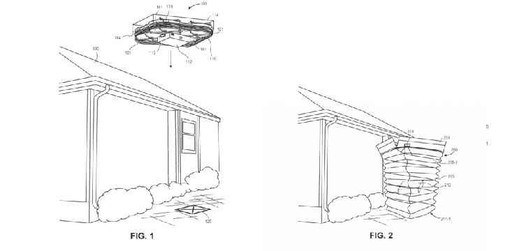 Amazon patenteert parachute voor drone bezorging